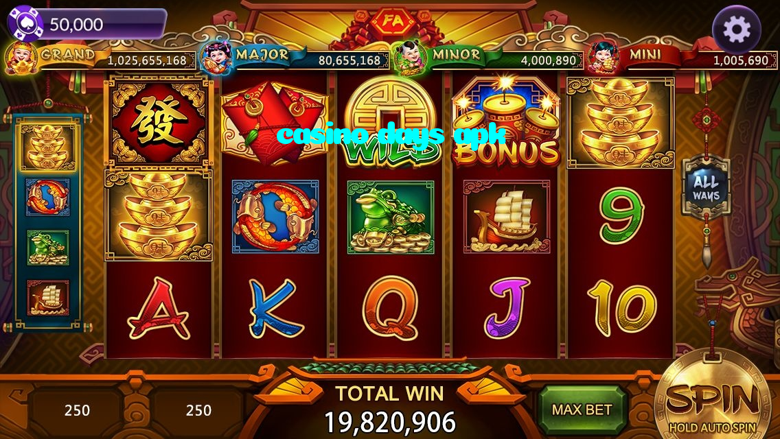 casino days apk casino presented on mobile device in Pakistan with slots and live games